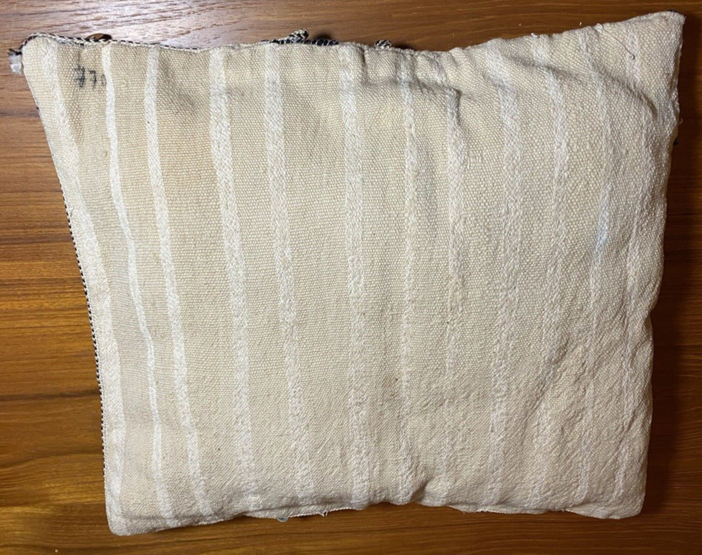 Moroccan Vintage Handmade Pillow Berber Wedding Blanket Sequins