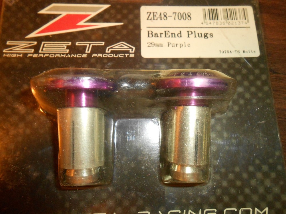 Zeta Bar End Plugs/Purple/29mm/ZE48-7008