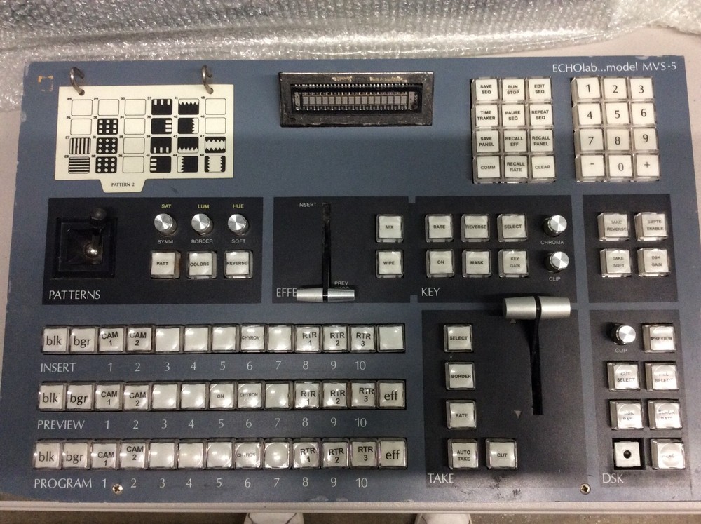 ECHOLAB SWITCHER - MODEL MVS-5 plus MVS MAIN FRAME and POWER