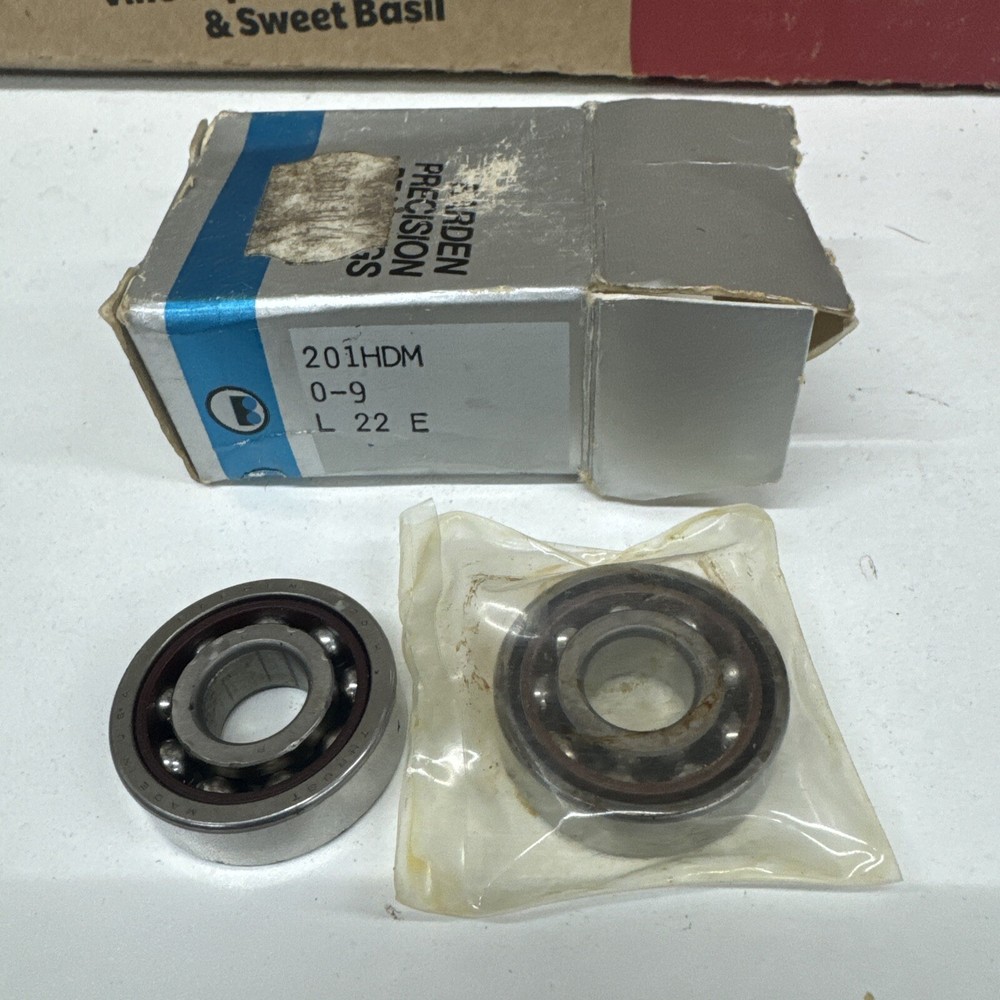 🥇Matching Pair Barden  201HDM, 0-9, L 22 E,  Angular Contact Precision Bearing