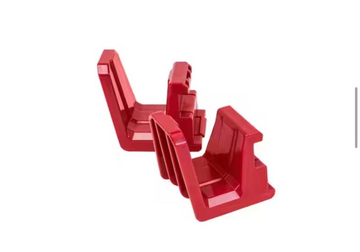 Husky Build-Out Accessory Hook Set Tool Storage Impact Resistant 20 lb Red