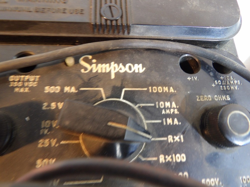 Vintage Simpson Model 260 Volt ( untested )