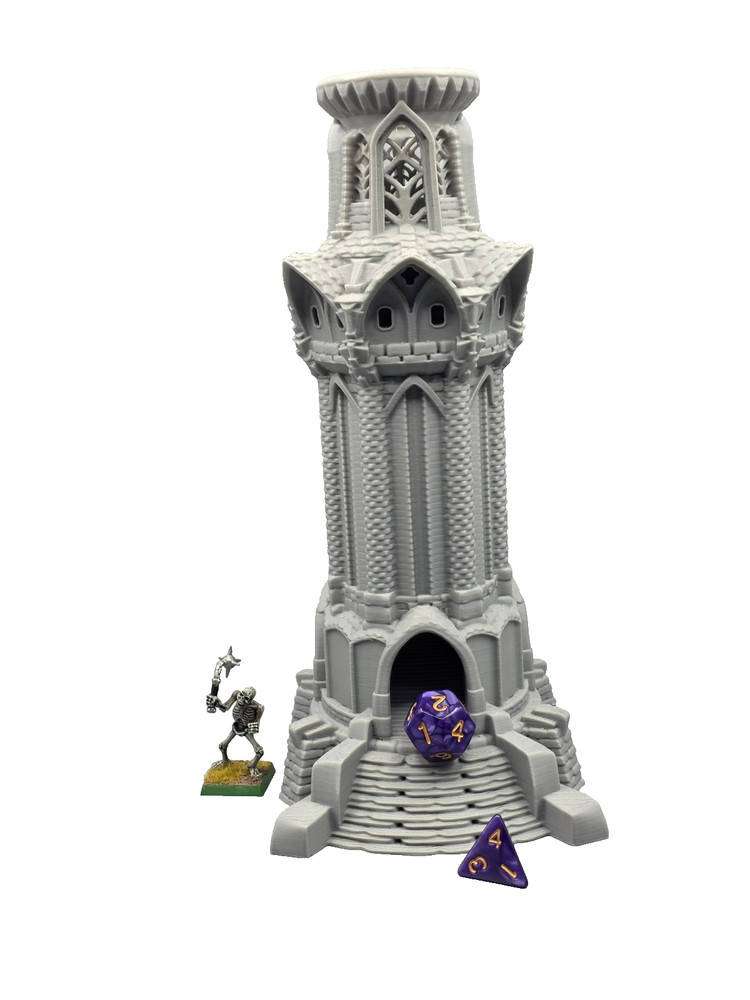 dice tower / dice roller tower /  castle tower dice roller model RPG /dnd