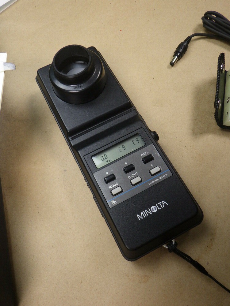 Minolta CL-100 Chroma Meter with case, accessories Works