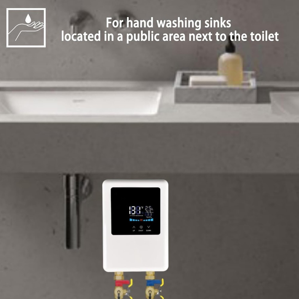 Calentador de agua eléctrico sin tanque de 110 V, 5000 W, calentador de agua ins