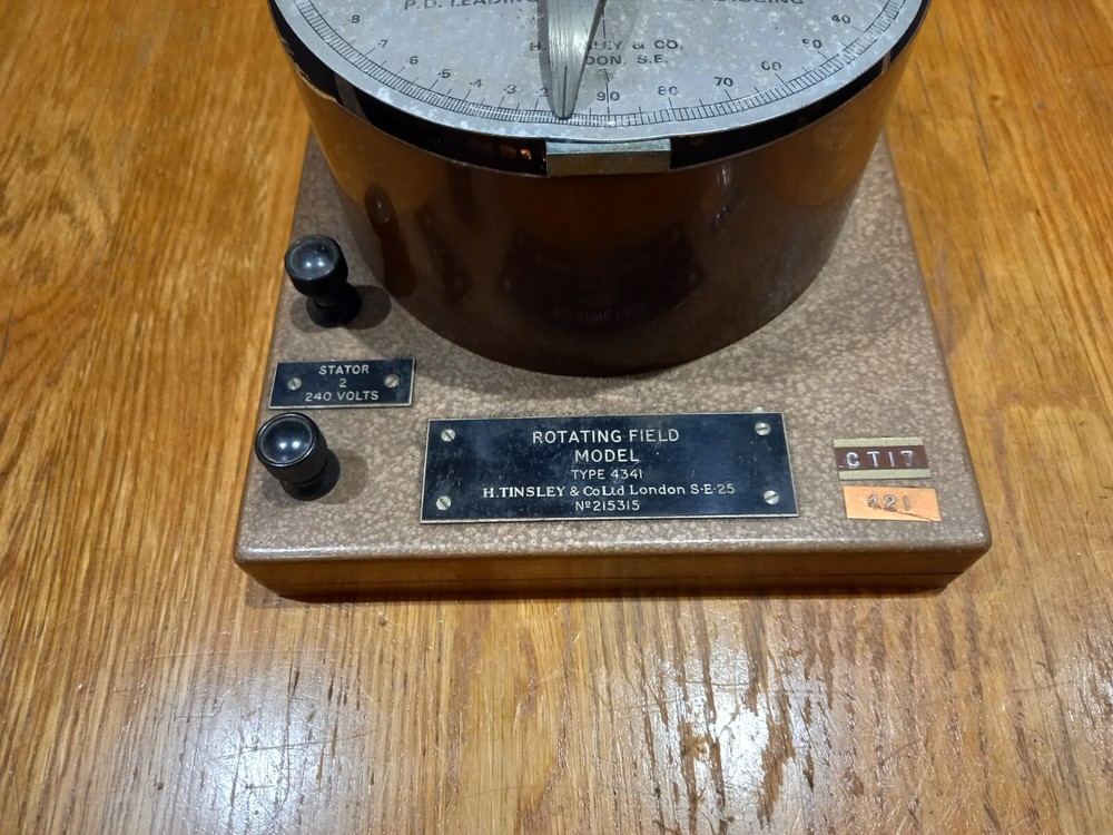 H. Tinsley & Co. Ltd Rotating Field Demonstration Model Type 4341