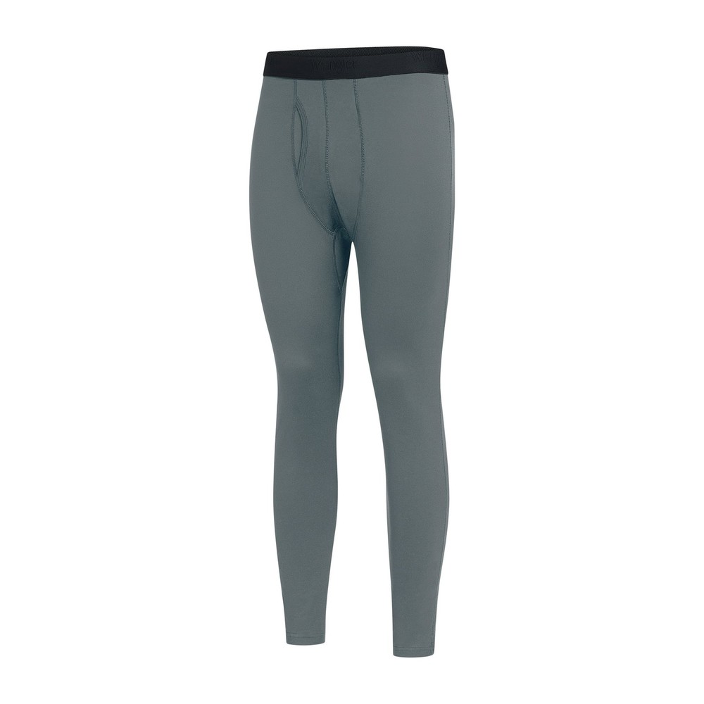 Wrangler Men's Gray Mid Weight 4-Way Stretch Performance Base Layer Pants: 2XL