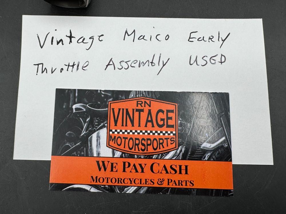 Vintage Maico Early Throttle Assembly Used