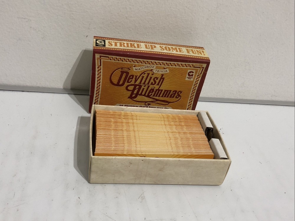 Matchbox Trivia Boxed Ginger Fox "Devilish Dilemmas" 80 Dilemmas - Complete