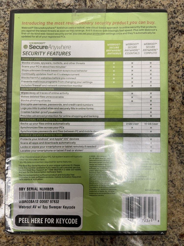 Webroot SecureAnywhere AntiVirus (2006 - 2011) Webroot Software