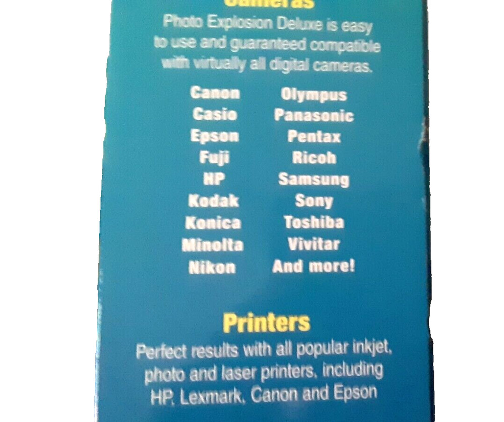 Nova Photo Explosion Deluxe Vers 3 Complete Digital Photo Studio 4 Disk & Manual