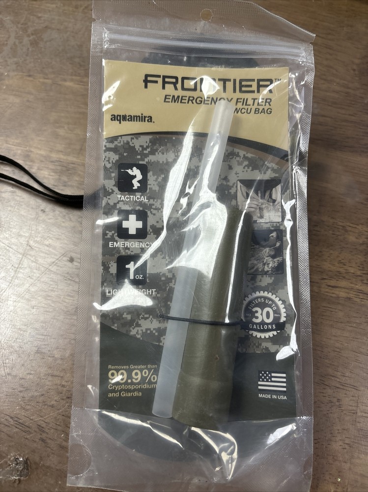 Frontier Emergency Water Filter and WCU Bag (B16)