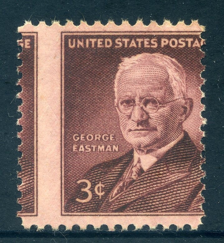 1062, George Eastman, Misperf Single, Mint NH