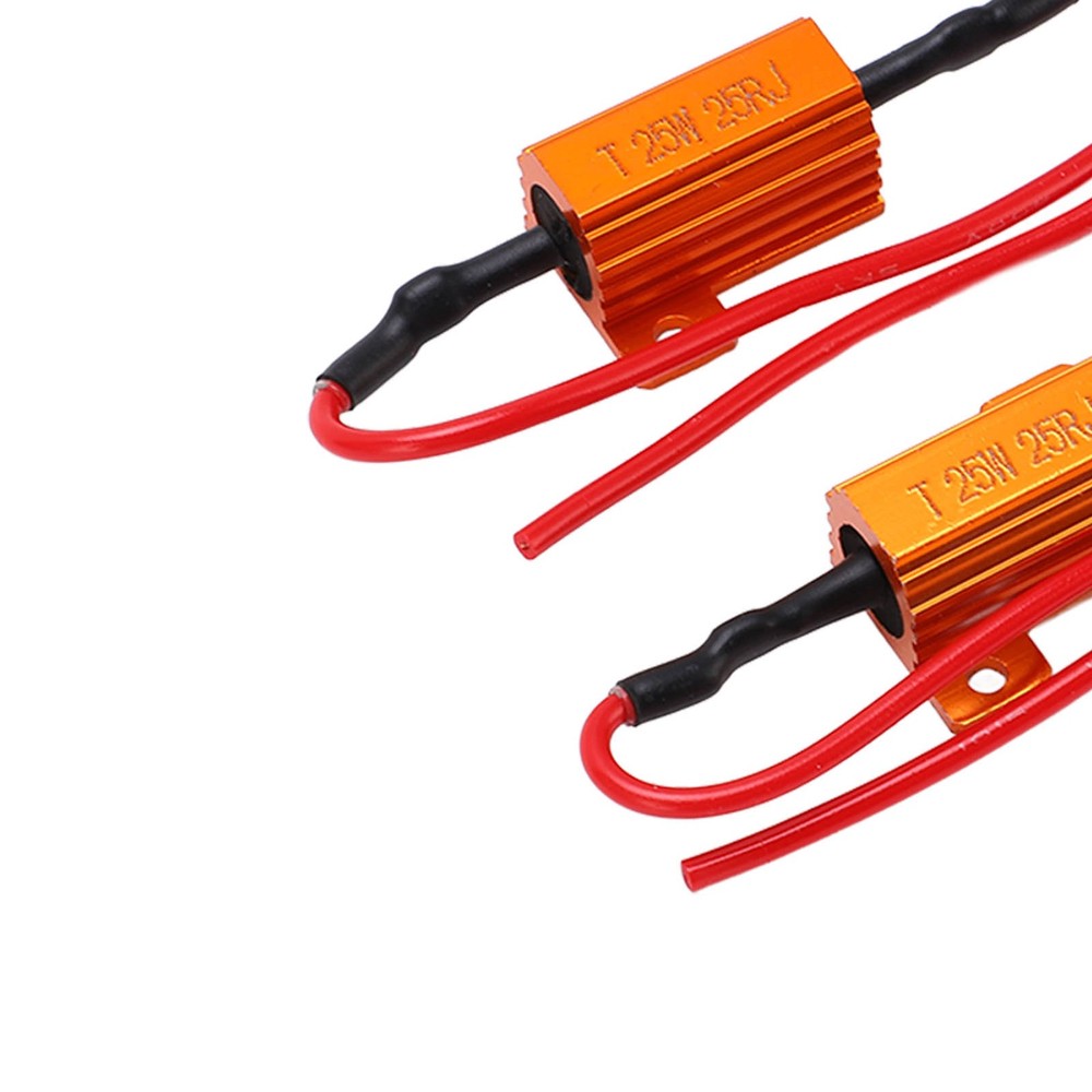 ♡ 2set 25W 25Ω LED Resistance Decoder Anti Corruption Load Indicator Resistor