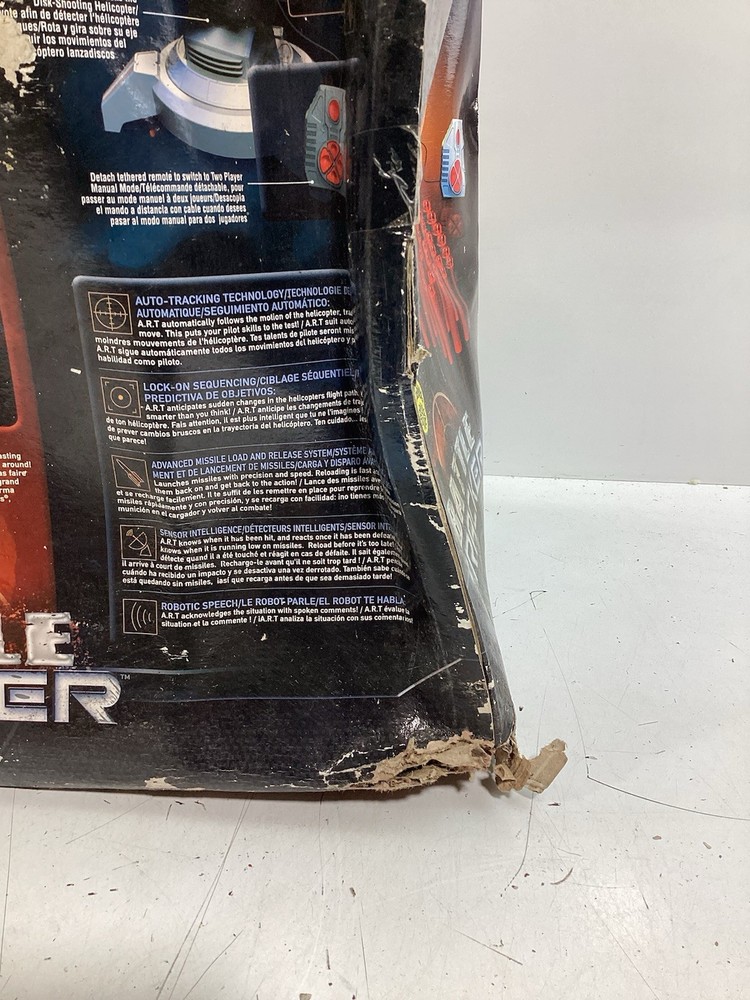 Spin Master R/C Air Hogs Battle Tracker Robot Helicopter Sealed Original Box