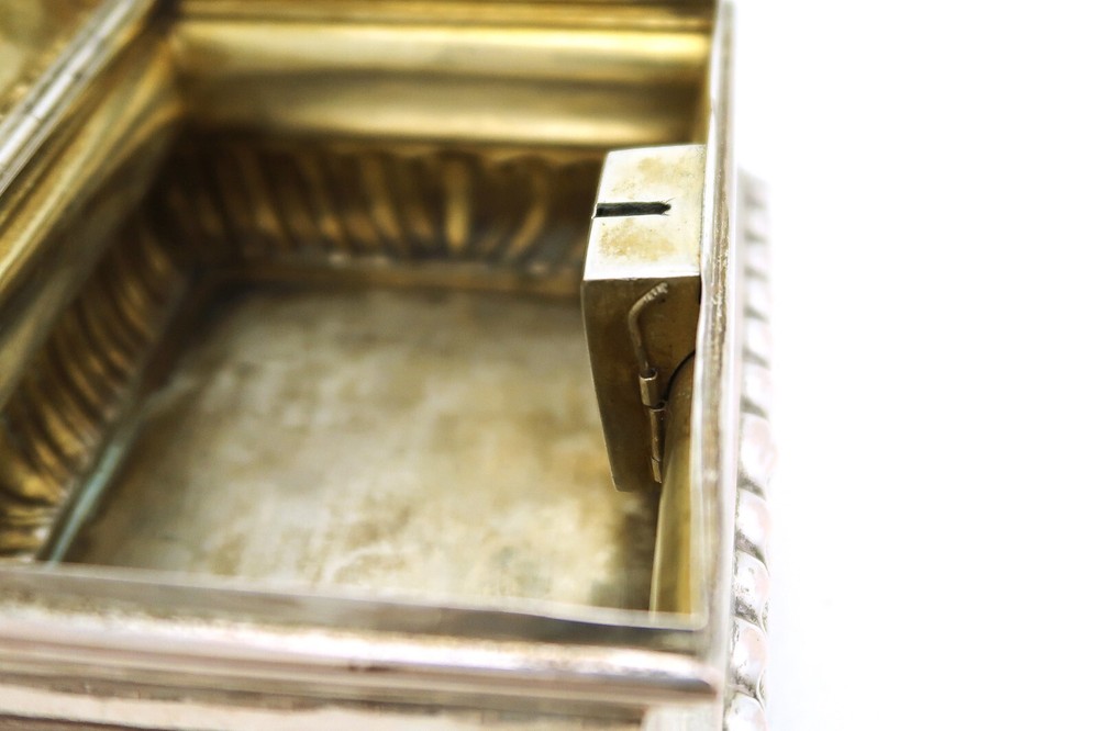 Eastern European or Polish Solid Silver Sugar Etrog Citron Lock Box