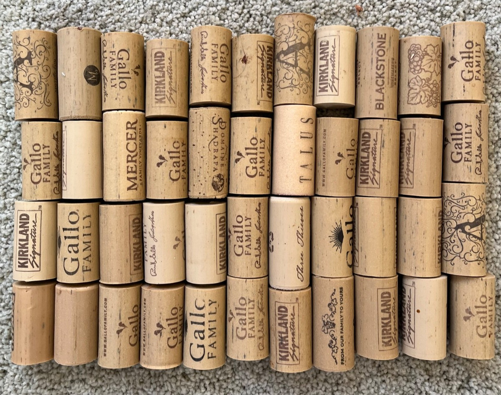 45 Synthetic wine corks - used