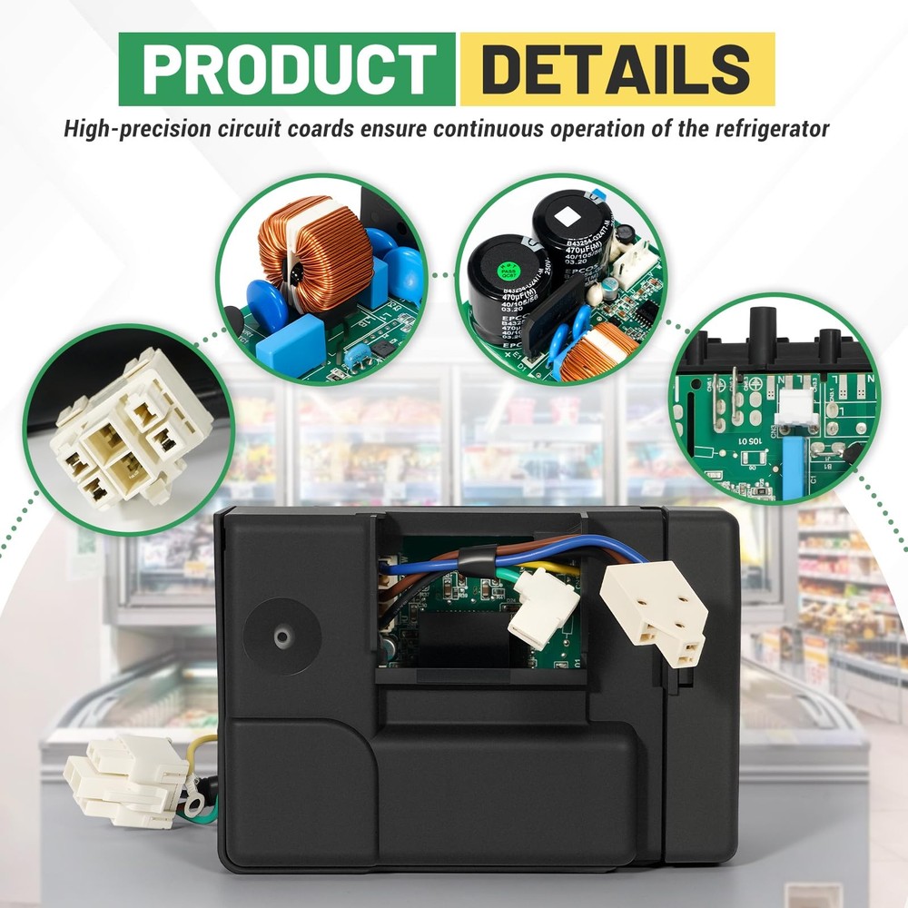 Rendrox Refrigerator Control Board Compatible with Donper 105-01-Y18-R...