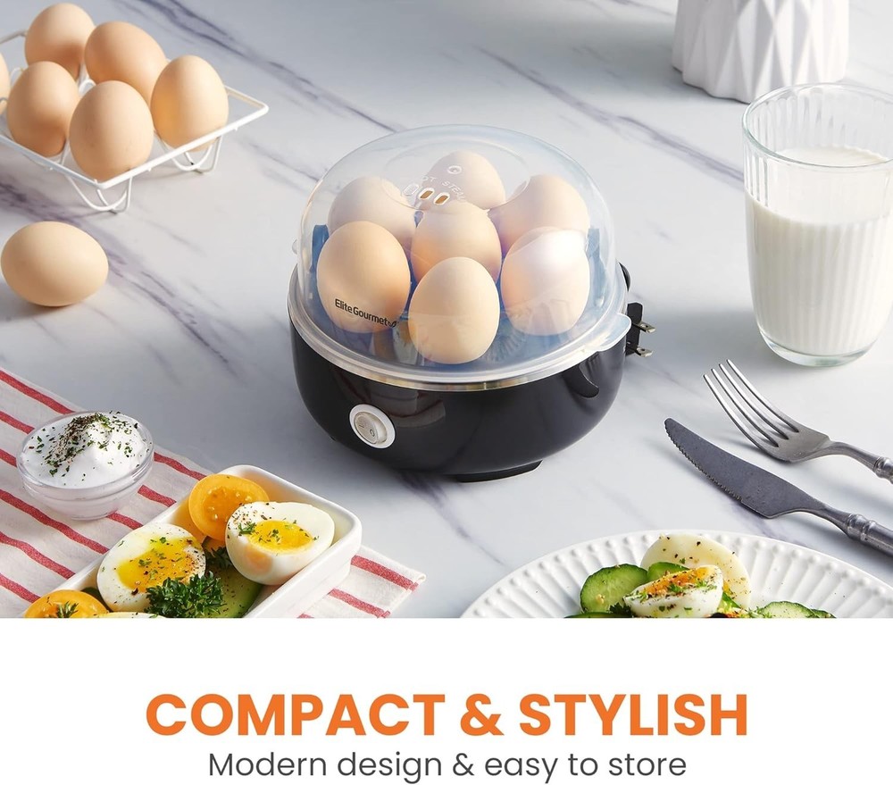 Quick & Easy 7-Egg Electric Cooker with Auto Shut-Off