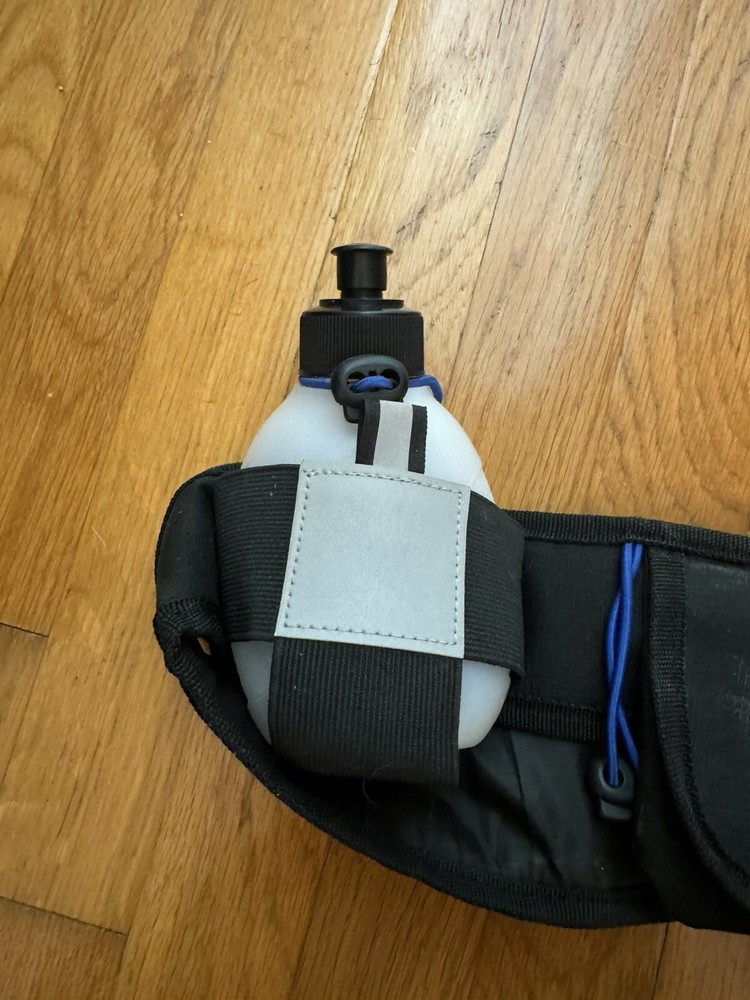Winneco Running Belt With Water Bottles Black