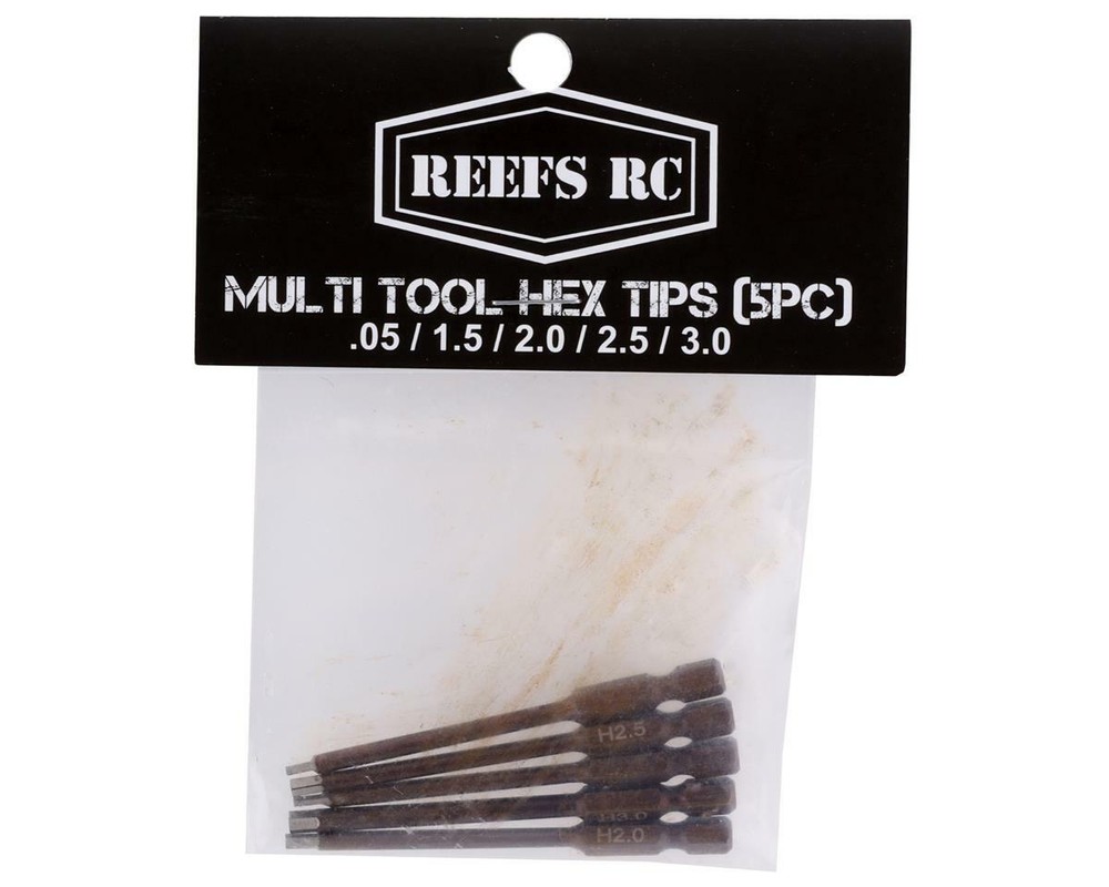 Reefs RC Multitool Metric Hex Driver Bits (5) [SEHREEFS105]