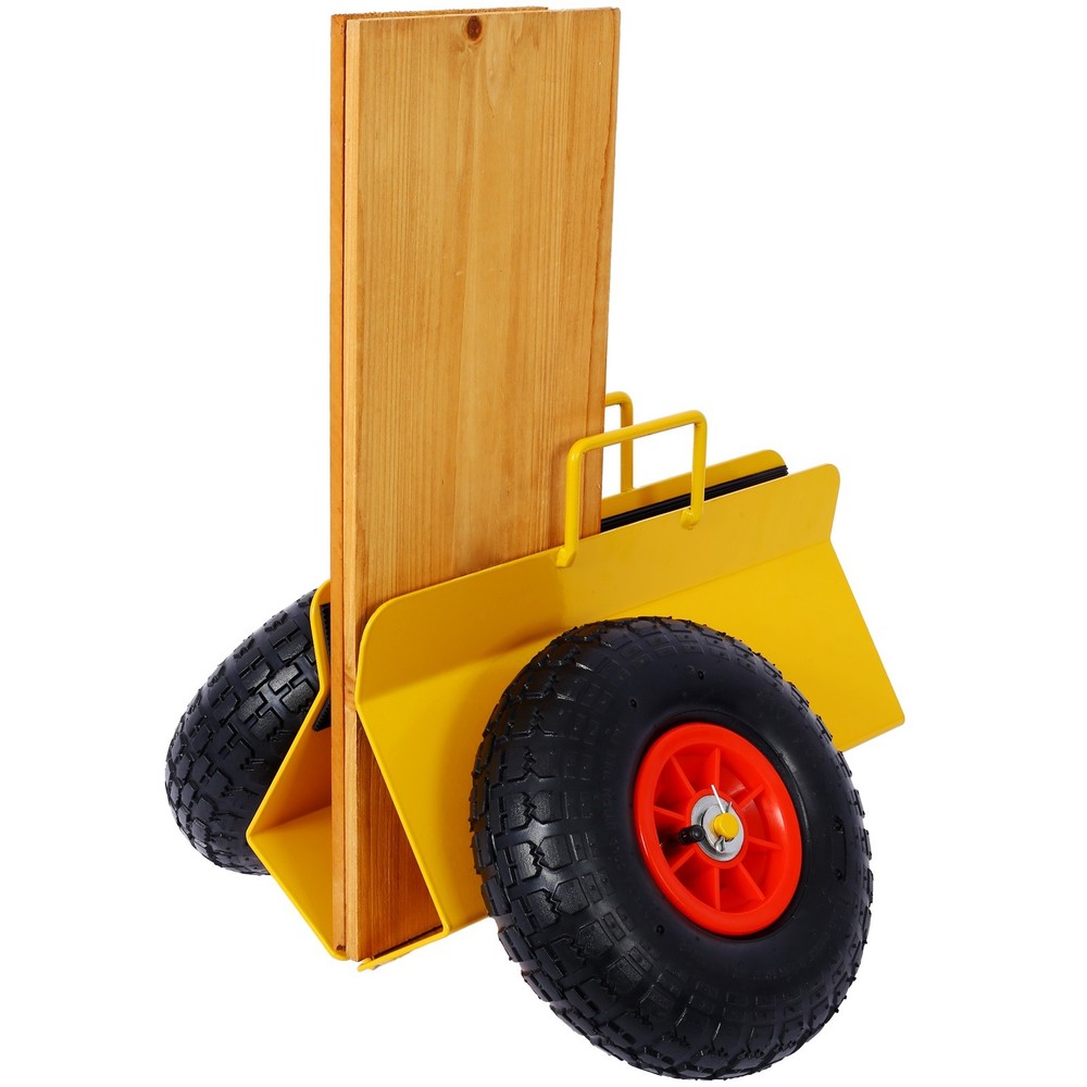 Heavy Duty Panel Dolly 600LB Capacity 10" Wheels Yellow