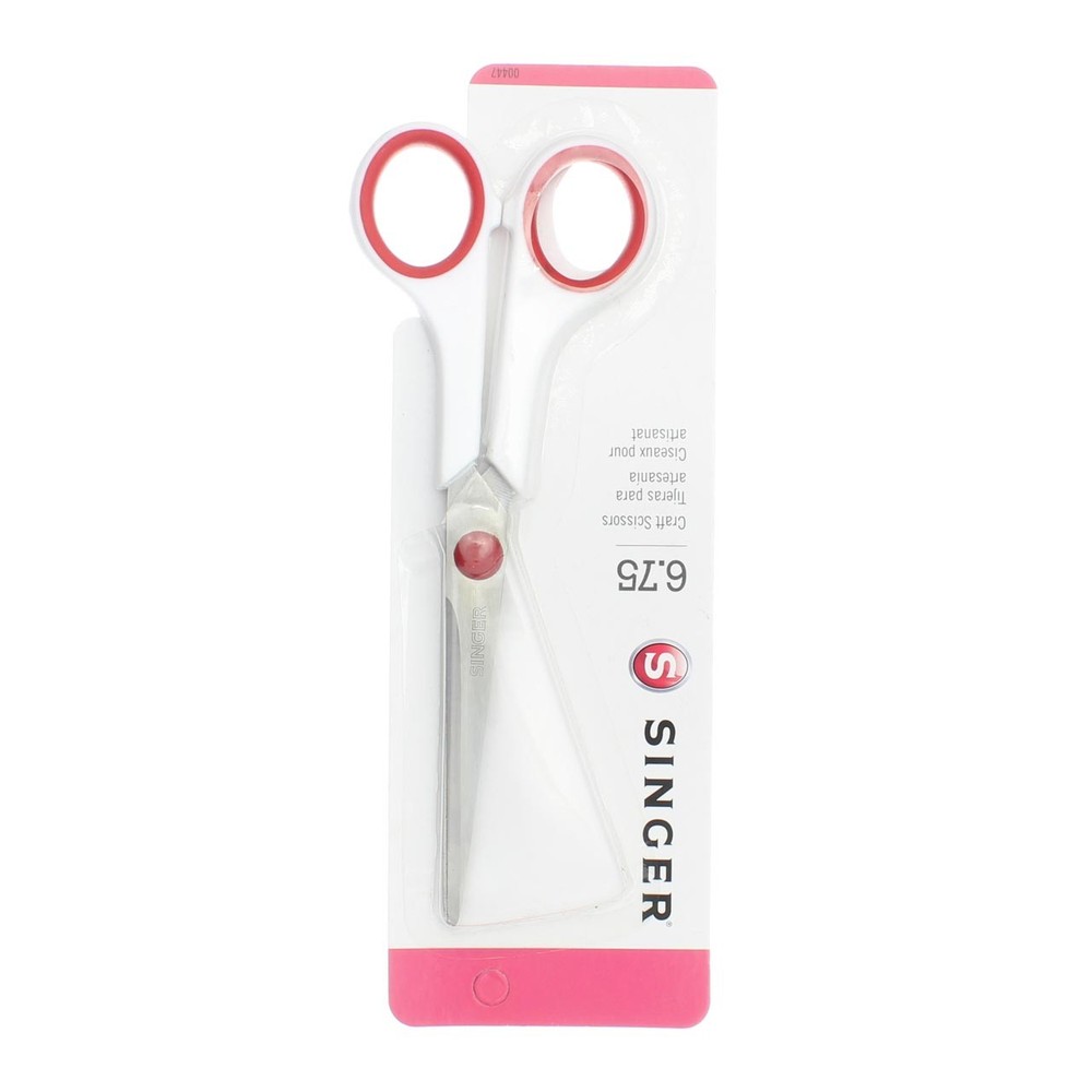 Singer Craft Scissors Craft Scissors, White & Red