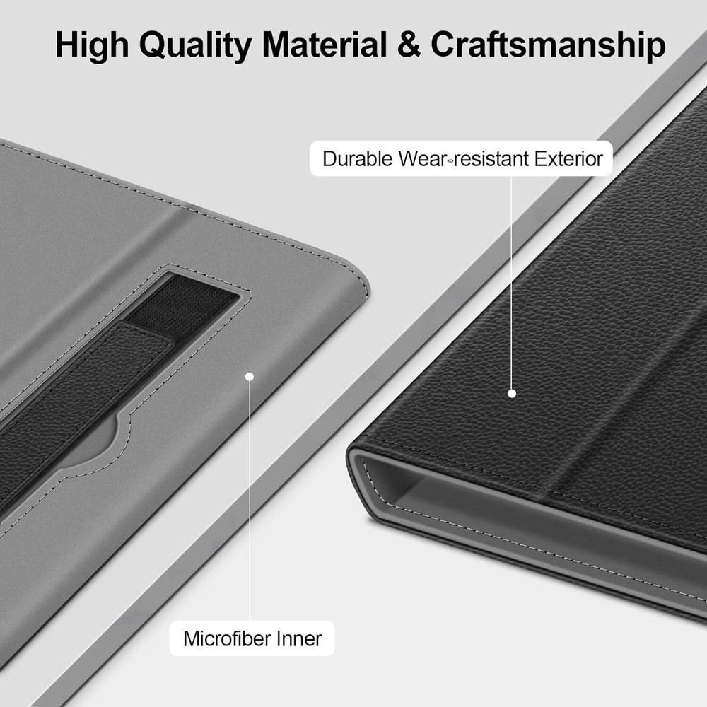 Universal Case for 7-8 Inch Tablet eReader Folio Cover Book Style w Hand Strap