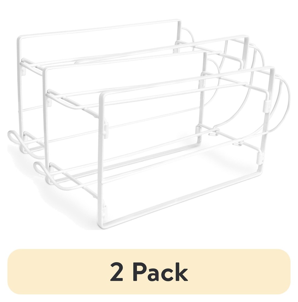 2-Tier Beverage Dispenser, White