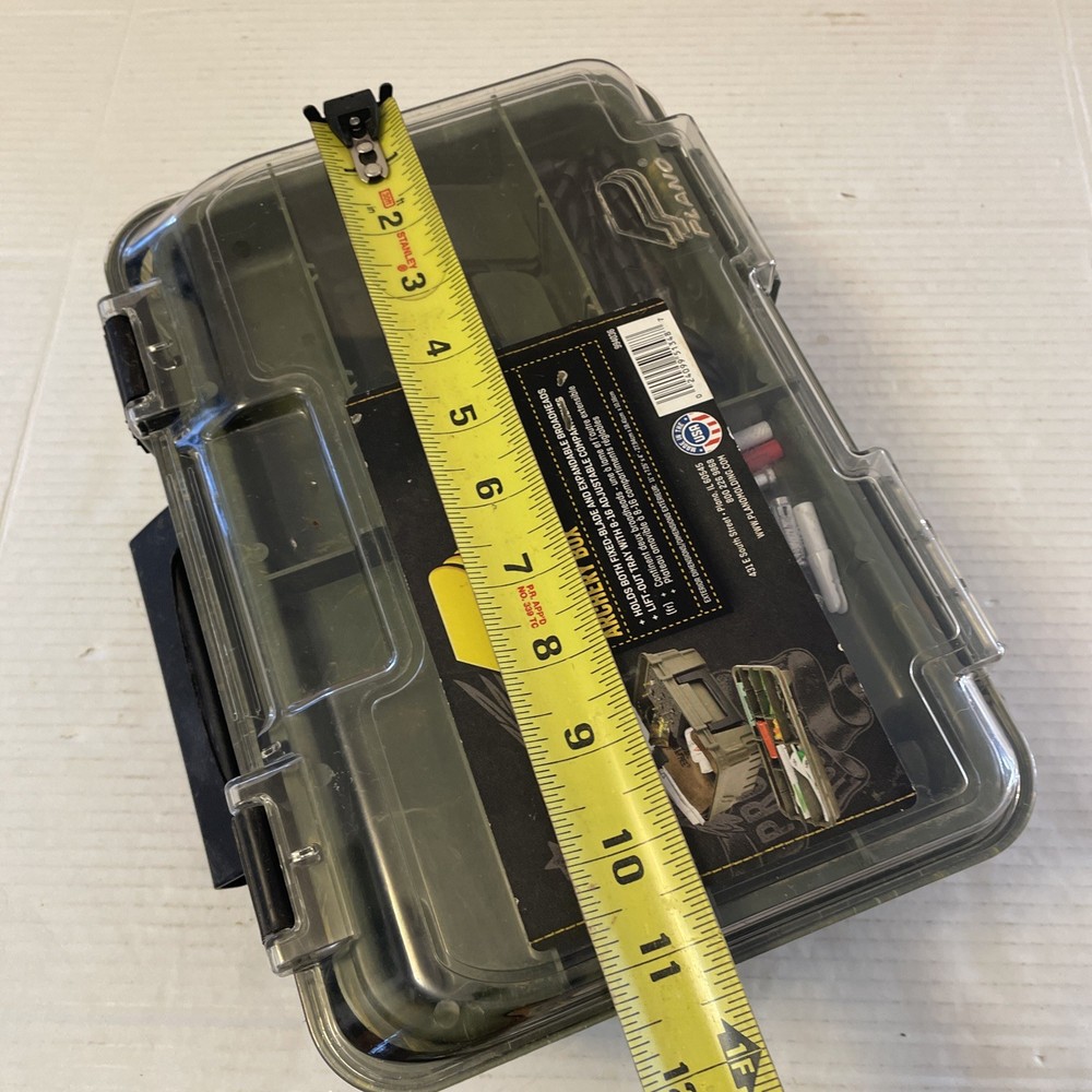 Plano Archery Camo Accessory Box w/ See Through Lid And Extras