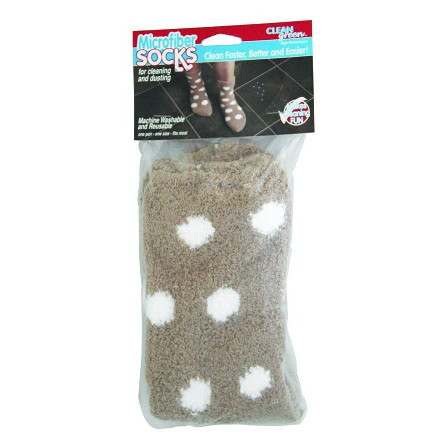 CleanGreen® Microfiber Cleaning & Dusting Socks