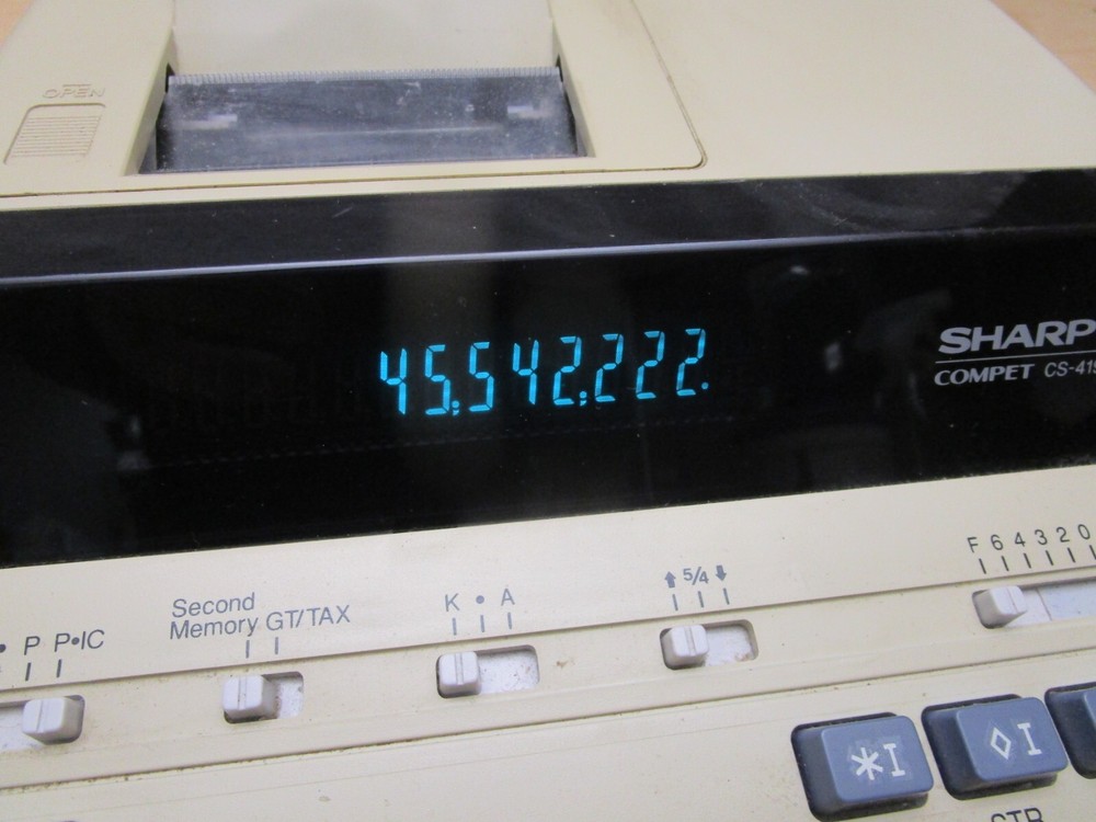 Vintage Sharp Compet CS-4194 Digital Printing Calculator