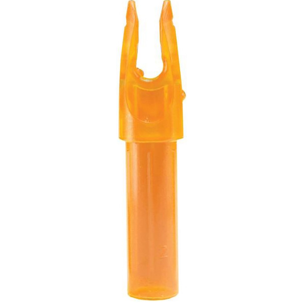 Carbon Express .244 Launchpad Precision Nock 12-Pack - Clear/Orange