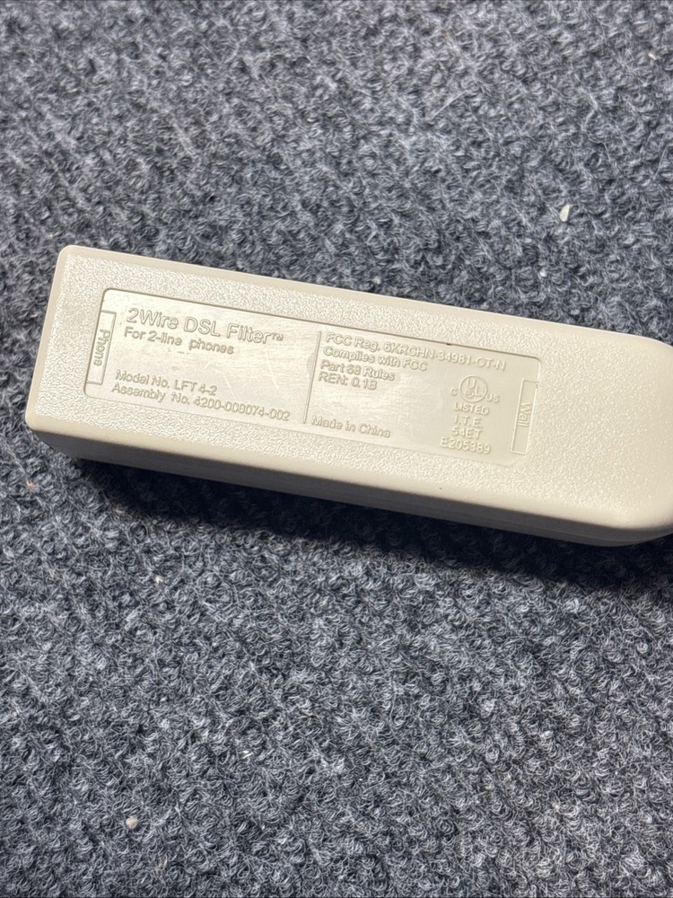 2 WIRE DSL Filter Model LFT 4-2 for Two Line Phones 2Wire