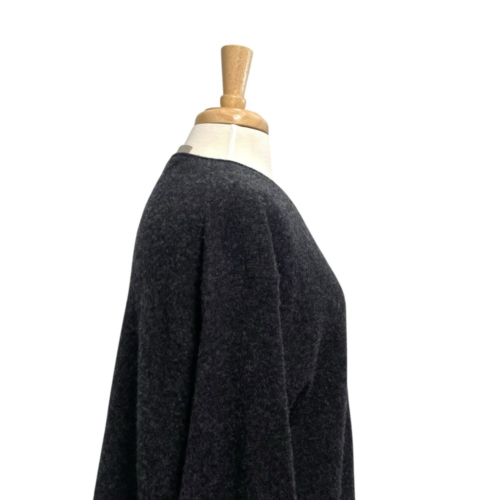 EVERLANE Wool Blend Cozy Stretch Pullover Sweater Charcoal Gray size Medium