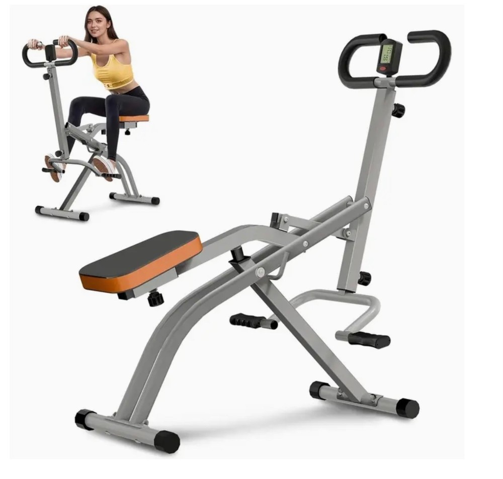 Squat Assist Trainer Seated Squat Machine Adjustable Foldable Glute Buttock Core
