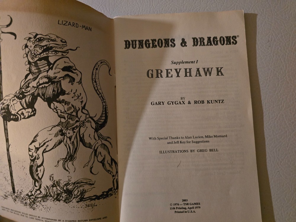 Dungeons & Dragons Supplements I, II, III, & IV published by TSR