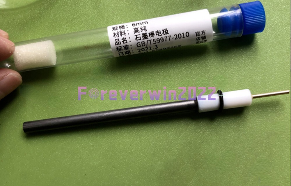 1PC 6mm PTFE graphite electrode graphite rod 90mm 60mm long