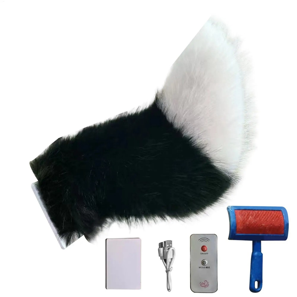 Motorcycle Plush Tail Remote Control Prank Ornament Scooter