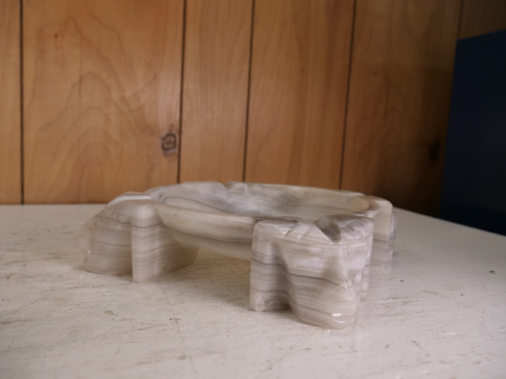 VINTAGE LARGE PHAROH HEAD MARBLE??? ASHTRAY