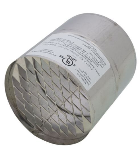 Z-Flex Z-Vent 4" Termination Coupling Stainless Steel Venting (2SVSTPF04)