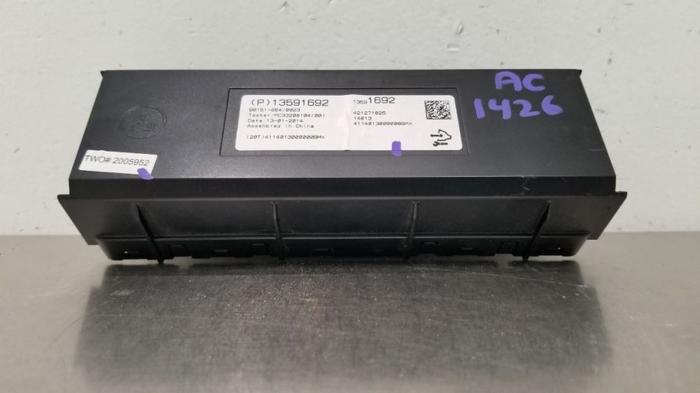 14 CHEVY SILVERADO 1500 TEMPERATURE HVAC CONTROL MODULE 13591692