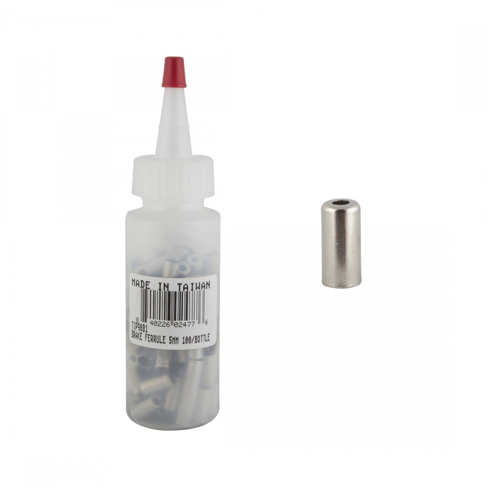 Dia Compe Cable Ferrules Brake 5mm Silver