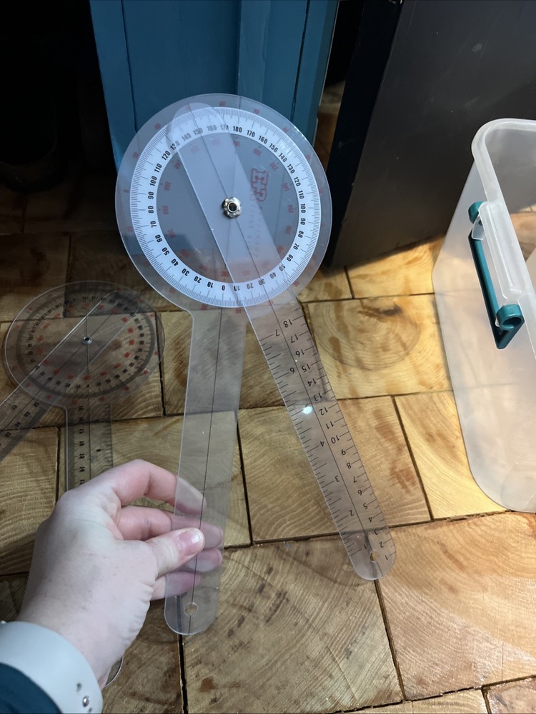 Ever Ready First Aid Plastic 12" Goniometer 360 Degree ISOM