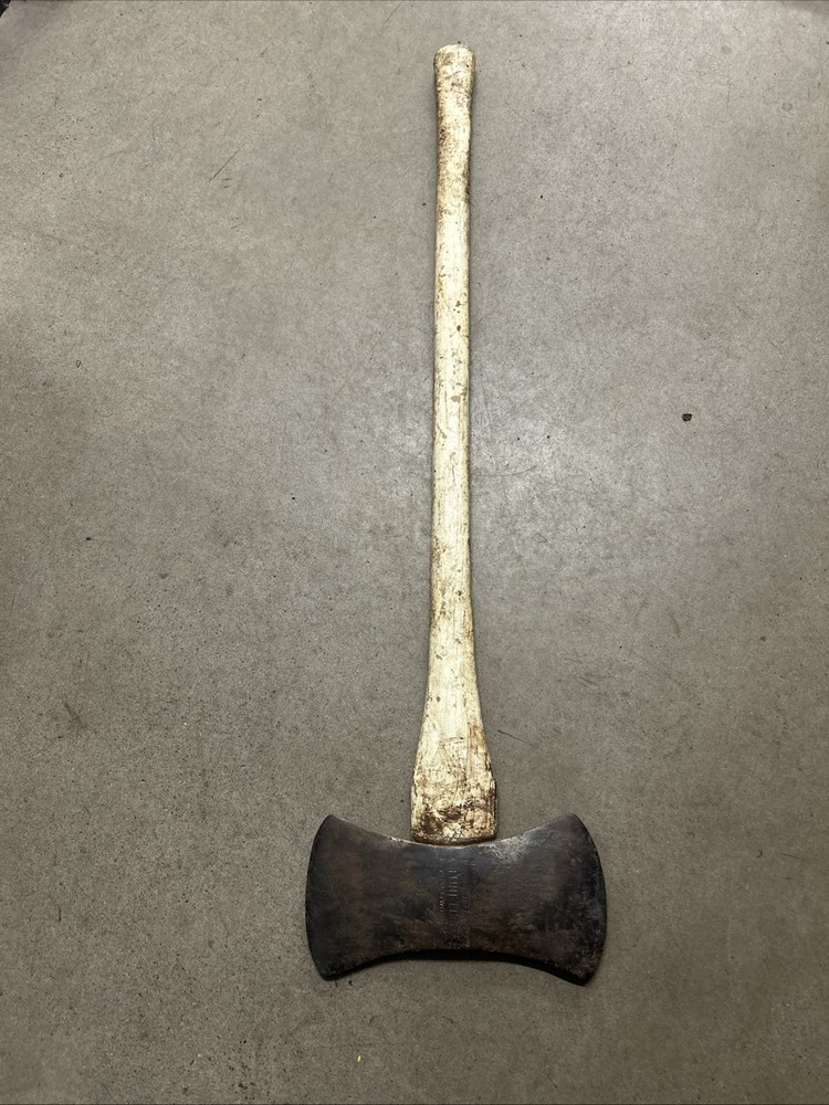 True Temper Kelly Works Flint Edge. Double Bit Axe with Original Handle