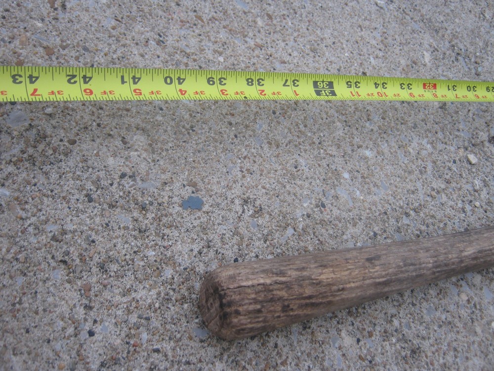 Vintage Weed Grass Trimmer Sling Blade Wood Handle Rustic Yard Sickle Wacker