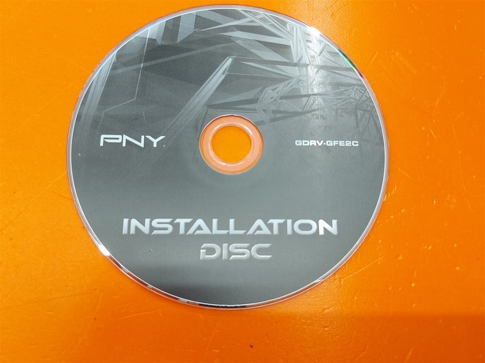 ⭐️⭐️⭐️⭐️⭐️ PNY GDRV-GFE2C Graphics Card Installation Disc CD