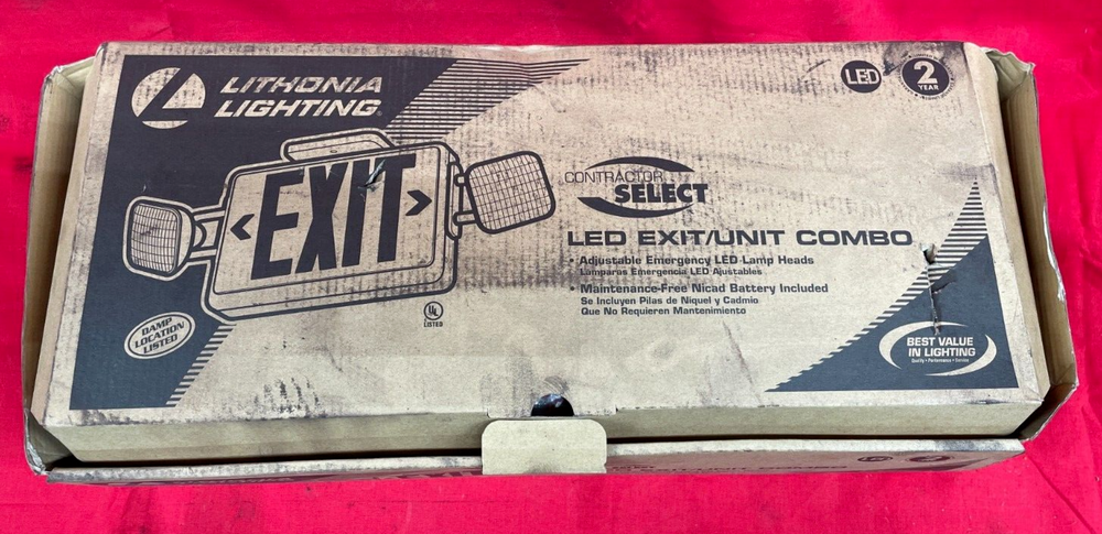 LITHONIA LIGHTING LED/EXIT UNIT COMBO 13M589