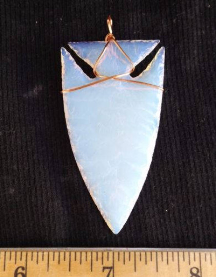 Opalite Glass Tile Chipped Block 4 Slab Flint Knapping Cab 2# Sm.