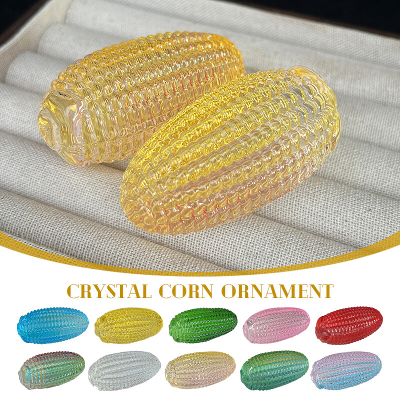 Crystal Simulated Corn Ornament Corn Shaped Decoration Craft House Warm Gift'